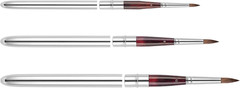 Kolinsky Travel Watercolor Brushes Sable Hair round Watercolor Paint Brush 3Pcs