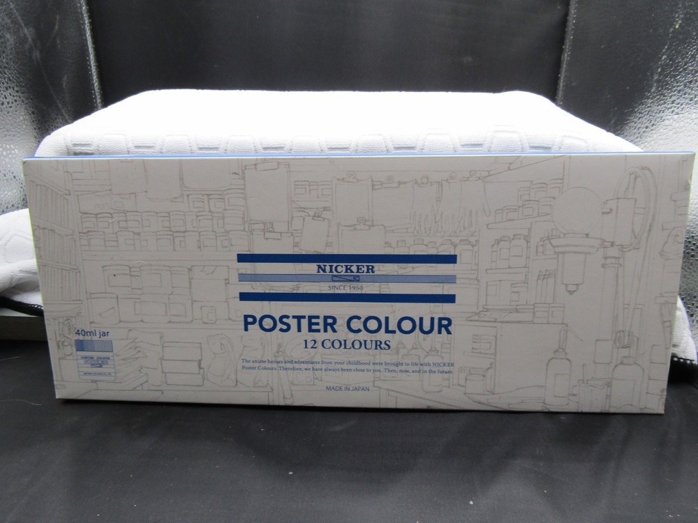 Knicker Watercolor Paint Poster Color Set of 12 Colors, 40ml PC40ML12N