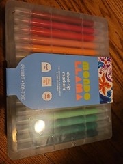 48ct Dual-Tip Brush Marker Set in Plastic Case – Mondo Llama