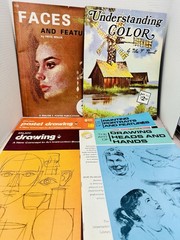Lot Of 6 VTG ‘60s Art Books: Foster, Craftint, Grubacher *One W Missing Insert*