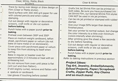 Shrink Film By Grafix KSF6-W 8 1/2 Inch by 11 Inch 6 Pack White for Crafters