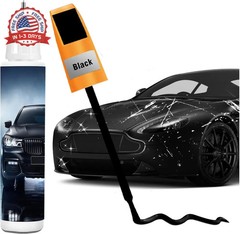 Black Touch Up Paint For Cars, 2-In-1 Car Paint Pen, Car Rim Touch Up Paint, Fix