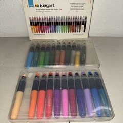 KINGART Artist Mixed Media GEL STICKS – Set of 22 Very Lightly Used