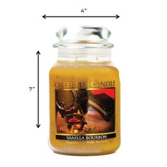 A Cheerful Giver – Vanilla Bourbon Scented Glass Jar 24oz,