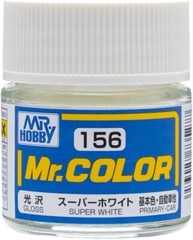Mr. Hobby C156 Mr. Color Gloss Super White Lacquer Paint 10ml – US