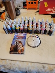 U.S. Art Supply® 36 Color 1oz Deluxe Airbrush Acrylic Paint Set, plus Cleaner.