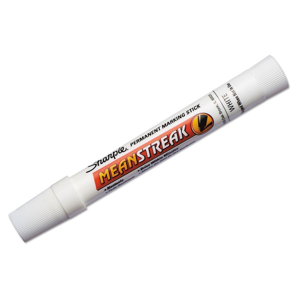 Sharpie Smearproof Permanent Marker (85018) 1 Count (Pack of 1), White