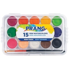Prang Mini Watercolor Paint Set, 15 Assorted Colors and 1 Ounce (Pack of 1)