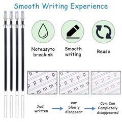 2 Pcs Magic Pens & 20 Refills for Magic Practice Copybooks, Disappearing Invisib