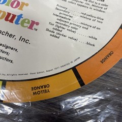 Vintage 1977 Grumbacher Color Computer Color Harmony Wheel Graphic Design 3rd Ed