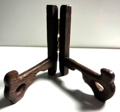 BUY 1 OR MORE, Chinese Carved Wood Easel 3.25″ Tall for Small Art & ACEO Cards