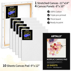 66-Piece Acrylic Painting Kit with Desktop Easel,32 Colors Acrylic Paint Set(22M