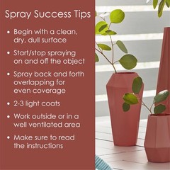 Krylon K02733007 Satin Brick Fusion All-in-One Spray Paint 12 oz. (Pack of 6)