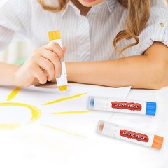 Solid Tempera Paints, 3 Pcs Washable Paint Sticks Paint Pens, Beige