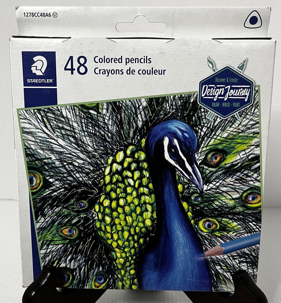 Staedtler 48 Triangular Barrel Assorted Colored Pencils, Brand New
