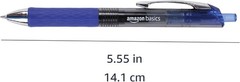 Fine Point Blue Gel Pens 0.7mm – Pack of 12, Quick Drying and Comfortable Grip