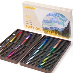 Vibrant 100 Oil Pastels Set + 4 White – Creamy, Pigmented for Blending & Shading