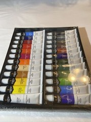 Castle Art Supplies 24x 12ml Premium Quality Oil Paint Set No Box Lid