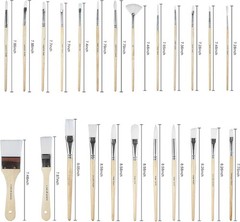 Complete 24-Piece Artist Brush Set – Ideal for Oil, Acrylic & Watercolor