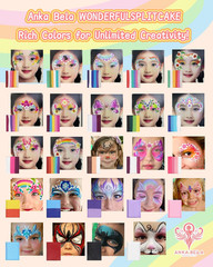 Professional Washable 24X10Gm Face Paint for Kids & Adults,Water Based One Strok