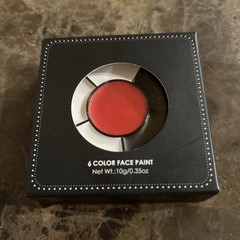 Black White Red Face Paint,Washable Formula Red(Clown)Net wt 10g/0.35oz