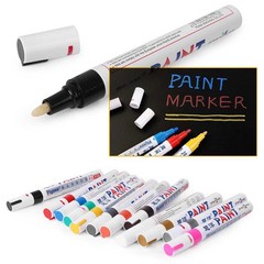 7PC White Paint Pen Marker Waterproof Permanent Car Tire Lettering Rubber Letter