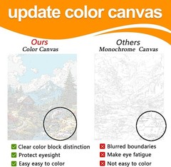 Nature Landscape Paint by Numbers Kit Adults Beginners DIY Canvas Art 16×20