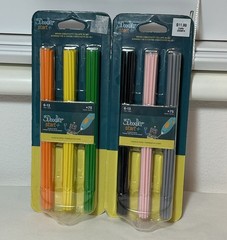3Doodler Start+ Plastic Pack Black Pink Gray & Orange Yellow Green 75 Piece NEW