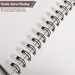 Sketch Book 8.5×11 inch, Spiral Bound 8.5 x 11inch(1 Pack), Reddish brown
