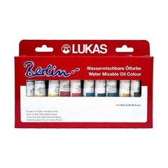 Lukas Berlin Pro Artists Water Mixable Oil Paint Set Of 10 Office Product