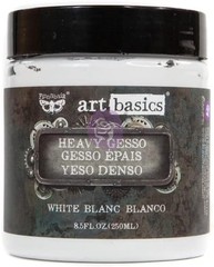 Prima Marketing 961442 Art Basics Heavy Gesso, 8.5 Fl Oz (Pack of 1), White