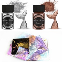 Metallic Gold Silver Mica Powder Pigment Pearlescent Epoxy Uv Resin Dye Jewelry