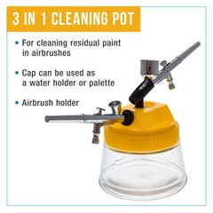 New AIRBRUSH ACCESSORY KIT-24 US Art Supply Airbrush Paint Colors-Book