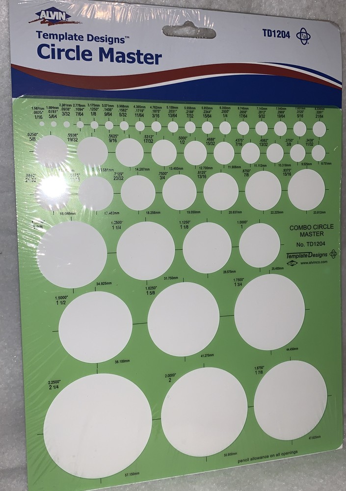 Alvin Template Designs Circle Master, TD1204