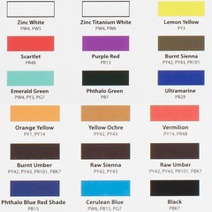 Water Soluble Oil Color Paint Set – 12ml Tubes – Solvent-Free – Assorted Colo…