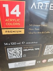 Arteza Acrylic Paint Set of 14 Colors