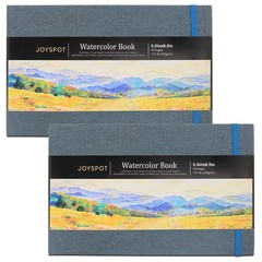 Watercolor Pad 2 Pack 5.5×8.5″ 76 Sheets Total 110 lb Acid-Free Paper