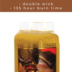 A Cheerful Giver – Vanilla Bourbon Scented Glass Jar 24oz,