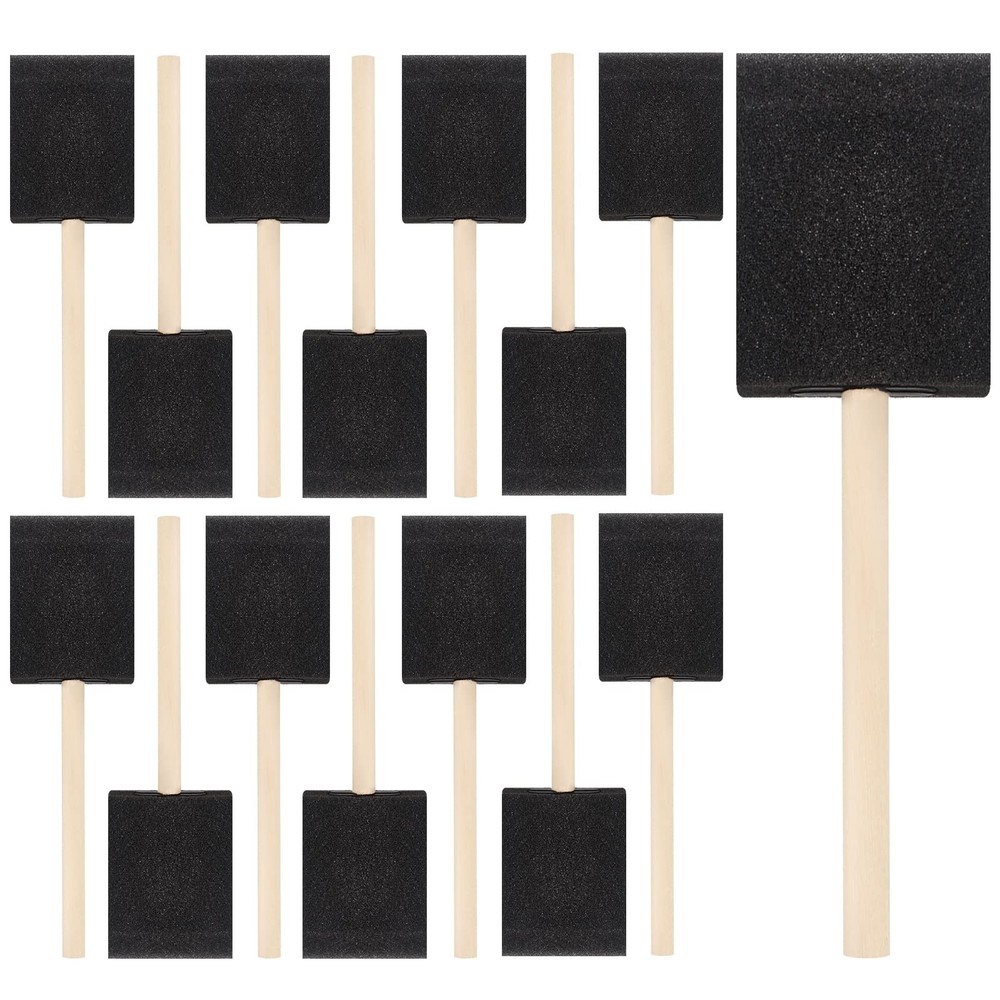 20 Pcs Foam Paint Brushes 2 Inch Foam Brush Wood Handle Sponge Brush Sponge Brus