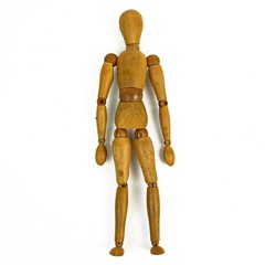 Vintage Japan 12″ Wood Wooden Artist’s Lay Figure Manikin Mannequin