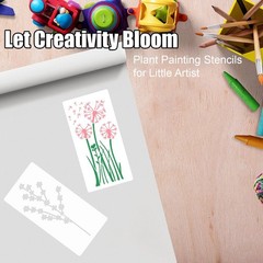 18 Pieces Stencils for Painting Leaves Plants Templates Flower Craft Stencil …