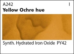 Academy Watercolor Paint Yellow Ochre Hue A242 7.5ml/0.25 Ounce Art Supplies