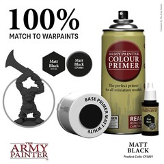 The Army Painter, Base Primer Matt Black, 13.5 Ounce (Pack of 1), Black