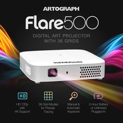 Artograph Smart HD Digital Art Projector w/ Remote & Adjustable Projector Stand