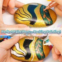 Acrylic Paint Pens for Rock Painting, Fabric, Wood, Canvas, Metal, Ceramic, G…