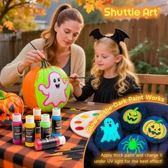 Shuttle Art 25 Colors Outdoor Acrylic Paint Set, 2oz/60ml Waterproof Acrylic