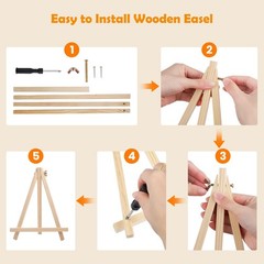 Paint by Numbers Kit for Adults with Frame, Dog Paint by Number Canvas, Flowers