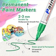 TOYO Oil Based Paint Pen, Waterproof Marker Car Tire Pen