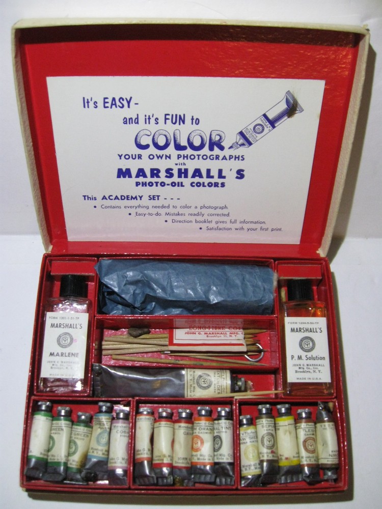 Vintage Marshall’s Transparent Photo-Oil Colors Academy Set John G Marshall USA