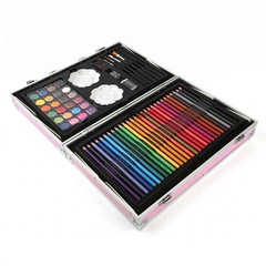 145pc Artist Art Set Aluminium Case Colouring Pencils Drawing Kit Kids/Adults